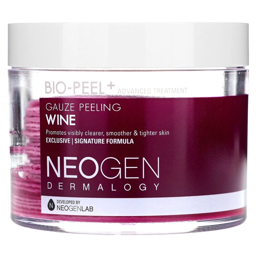 NEOGEN Dermalogy Bio-Peel Gauze Peeling Wine Facial Treatment Pads 30 count